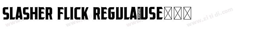 Slasher Flick Regula字体转换